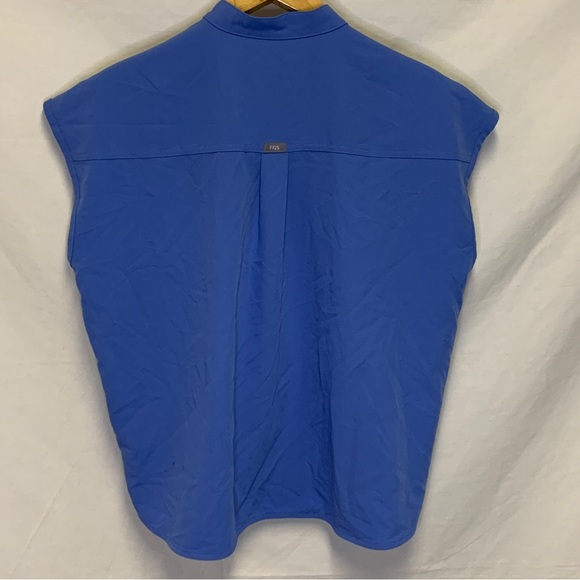 Figs Royal Blue Rafaela Scrubs Top Size M - Picture 2 of 11